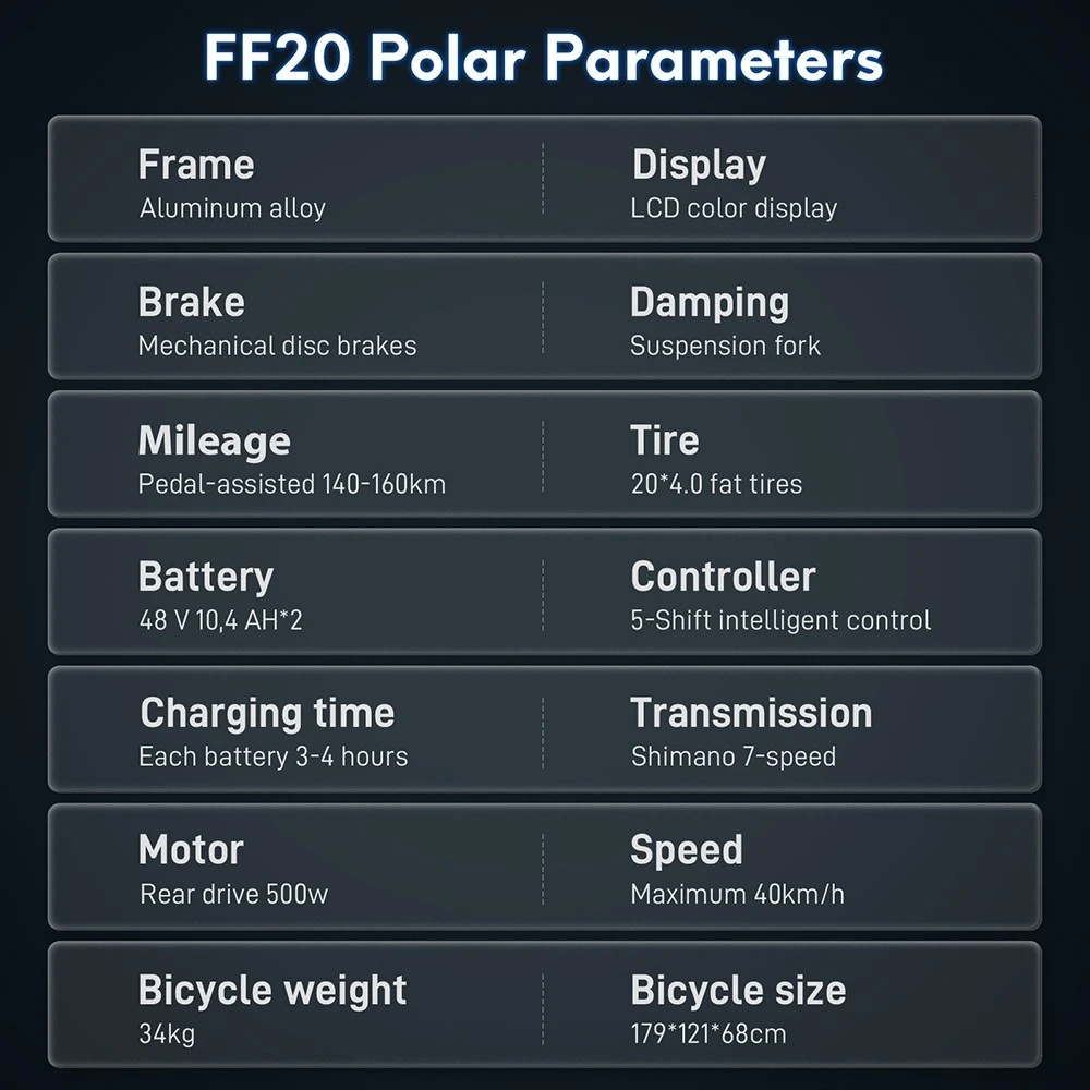 Bicicleta eléctrica Fafrees FF20 Polar