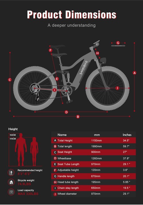 SAMEBIKE RS-A08 elektrinis kalnų dviratis 26*4.0'' KENDA riebios padangos 48V 17Ah SAMSUNG akumuliatorius 750W Bafang variklis 35Km/h Maksimalus greitis Shimano 7 greičių pavara dviguba pakabos sistema – mėlyna