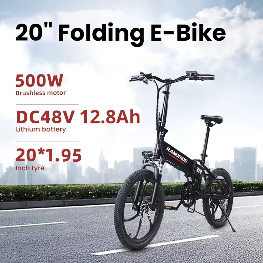 GeekBuying : Vélo électrique RANDRIDE YA20 (moteur 500W, vitesse maximale  de 40 km/h) à 739,99 € depuis l'Europe avec livraison gratuite - News by  Xiaomi Miui Hellas