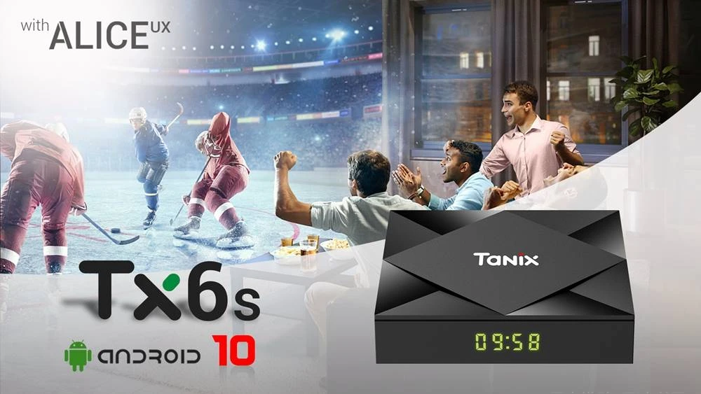 TANIX TX6S TV Box elölnézet
