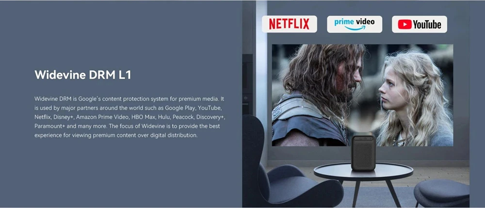 [Bersertifikat Netflix] Proyektor Portabel Wanbo TT, Native 1080P, 650 ANSI Lumens, HDR10, Koreksi Keystone, WiFi 5G, 1GB/8GB, Bluetooth 5.1, Dolby Atmos, Fokus Otomatis
