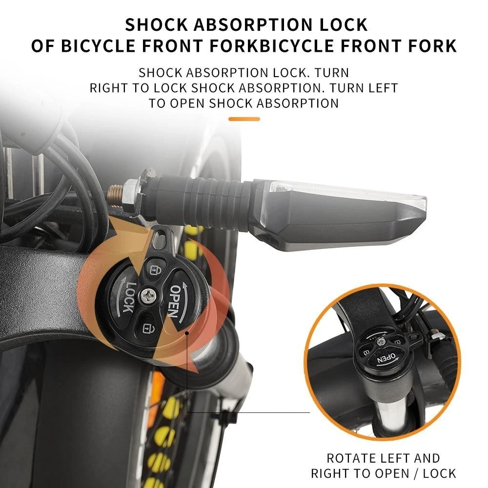 DrveTion AT20 Bicicletă electrică pliabilă 20*4.0 inch Anvelopă grasă 48V 10Ah Baterie Samsung 40-60km Rază 750W Motor 45km/h Viteză maximă Frână pe disc