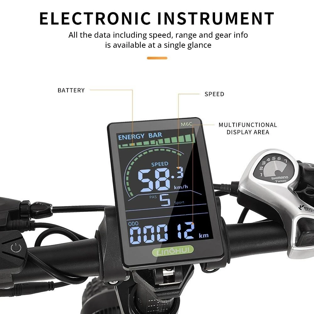 DrveTion AT20 Bicicletă electrică pliabilă 20*4.0 inch Anvelopă grasă 48V 10Ah Baterie Samsung 40-60km Rază 750W Motor 45km/h Viteză maximă Frână pe disc