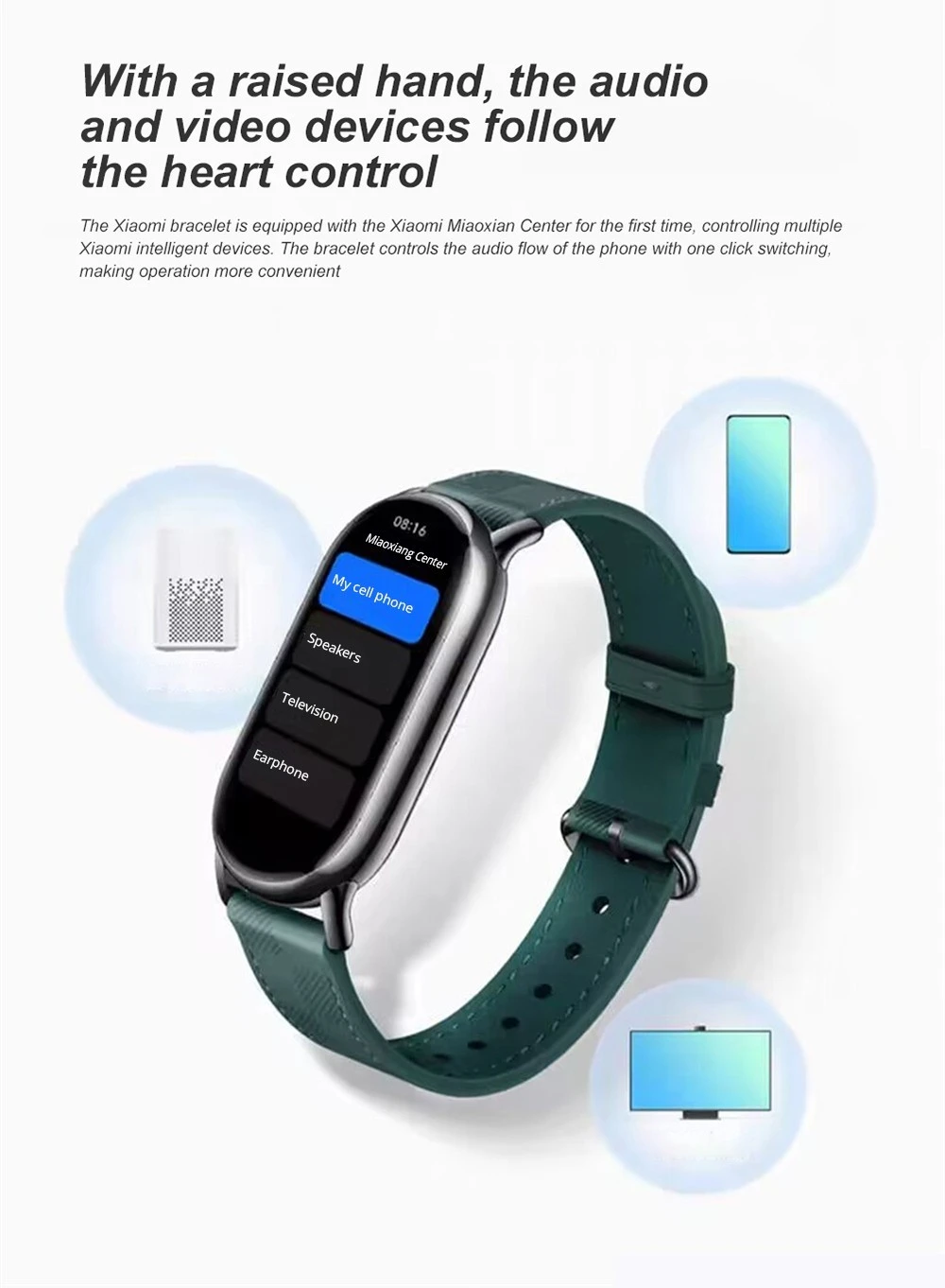 Xiaomi Mi Band 8 Smart Bracelet 1.62'' AMOLED Screen Blood Oxygen Heart Rate Monitor, Fitness Tracker  Chinese Version - Black