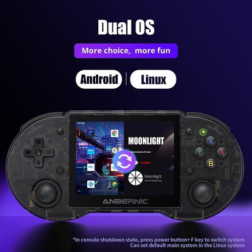 ANBERNIC RG353P Game Console 128GB TF Card Black