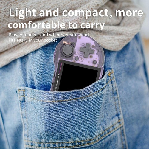 Anbernic RG353PS クリアパープル 中古 microSD16GB ANBERNIC RG353PS Game Console 128GB TF Card Purple Transparent