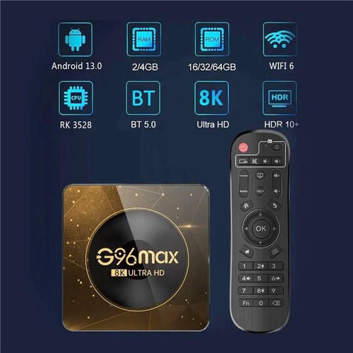 G96 MAX RK3528 Android 13 TV Box EU