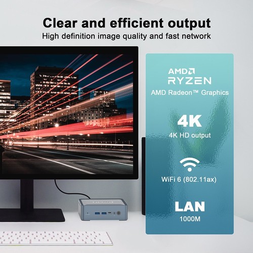 GXMO U58 mini PC AMD Ryzen 7 5800U EU