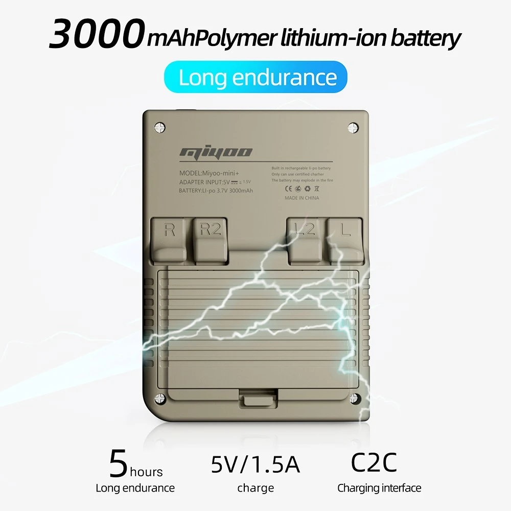 MIYOO Mini Plus Game Console 64GB - Grey