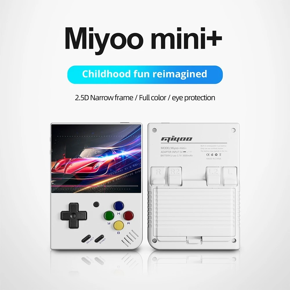 在庫処分】【在庫処分】Miyoo Mini Plus ホワイト 携帯用ゲーム本体