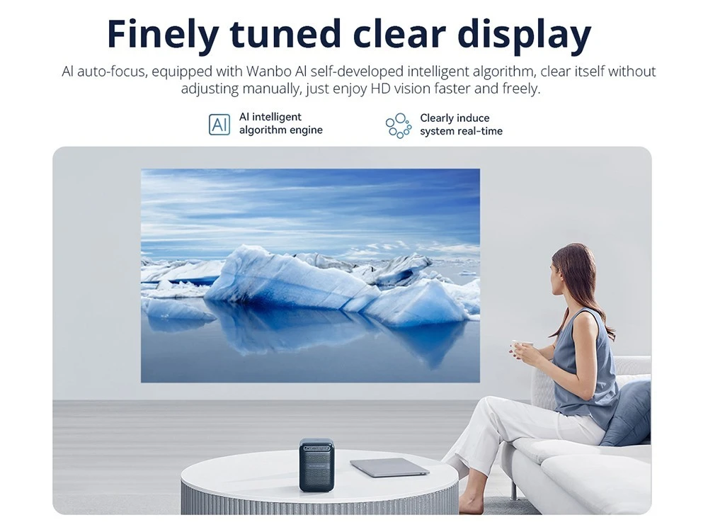 Wanbo T2 Max NEW LCD Projector - สีขาว