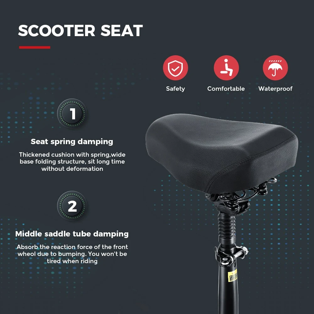 iScooter iX5 10 inch Off-road Electric Scooter 15Ah Battery 40-45km Range 1000W Motor 45km/h Max Speed 6 Shock Absorbers