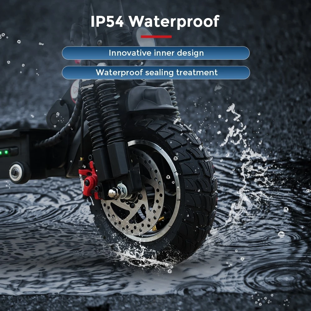 iScooter iX5 10 inch Off-road Electric Scooter 15Ah Battery 40-45km Range 1000W Motor 45km/h Max Speed 6 Shock Absorbers