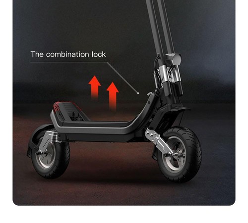 G63 Electric Scooter 1200W Single Motor 48V 15Ah Battery 50Km/h Max Speed 50KM Range 11 Inch Pneumatic Tires Tuya APP Control Removable Battery Black
