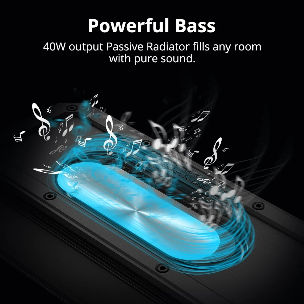 Głośnik Bluetooth Tronsmart Element Force+ 40 W, wodoodporność IPX7, dźwięk basowy, 15 godzin odtwarzania, obsługa TWS i; NFC