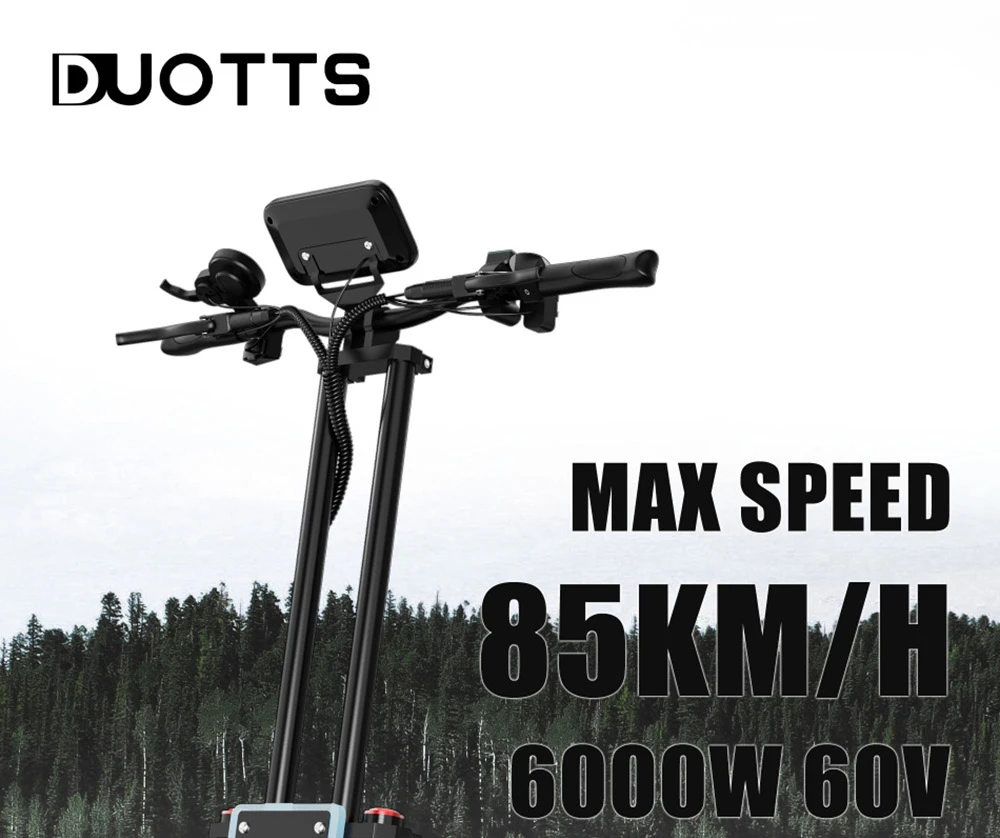 DUOTTS D99 Off-Road Electric Scooter 13 Inch Pneumatic Tires 3000W*2 Dual Motors 85Km/h Max Speed 60V 42Ah Battery 120KM Long Range 150KG Max Load Dual Shock Absorption with Turn Signal Lights Front & Rear Hydraulic Brake Oil Brake