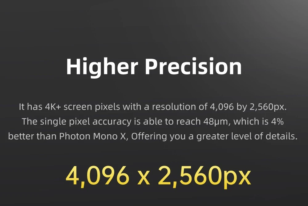 Stampante 3D in resina Anycubic Photon Mono X2, schermo 4K+ da 9,1 pollici, velocità di stampa massima 60 mm/h, Anycubic LighTurbo, controllo touch TFT da 3,5 pollici, 200x196x122 mm
