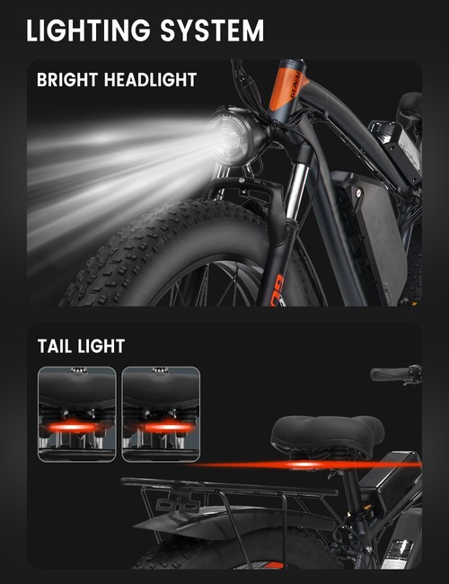 GUNAI-Y Vélo électrique Cyclomoteur Pour Adultes Vélo De Montagne