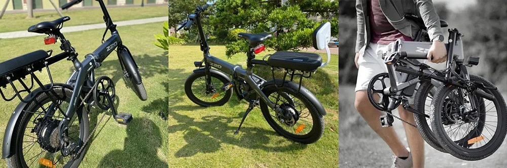 HIMO Z20 Plus Folding E-bike 20*2.125in Tire 250W Motor 25km/h Max Speed 10Ah Battery 80km Max Range - White