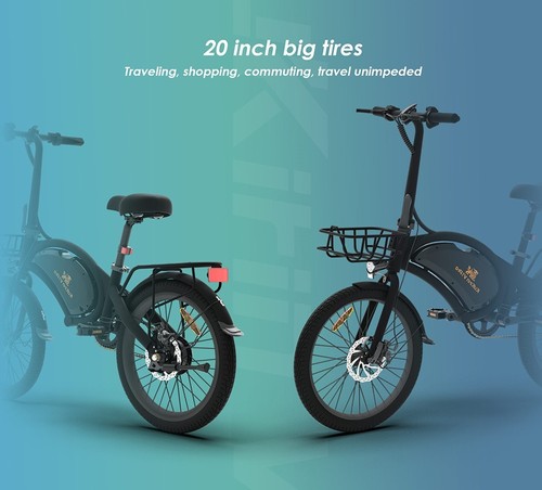 Kukirin V1 Pro Electric Bike 20in Tires 48V 350W Motor 45km/h Max Speed 7.5Ah Battery 45km Range Dual Disc Brake + E Brake