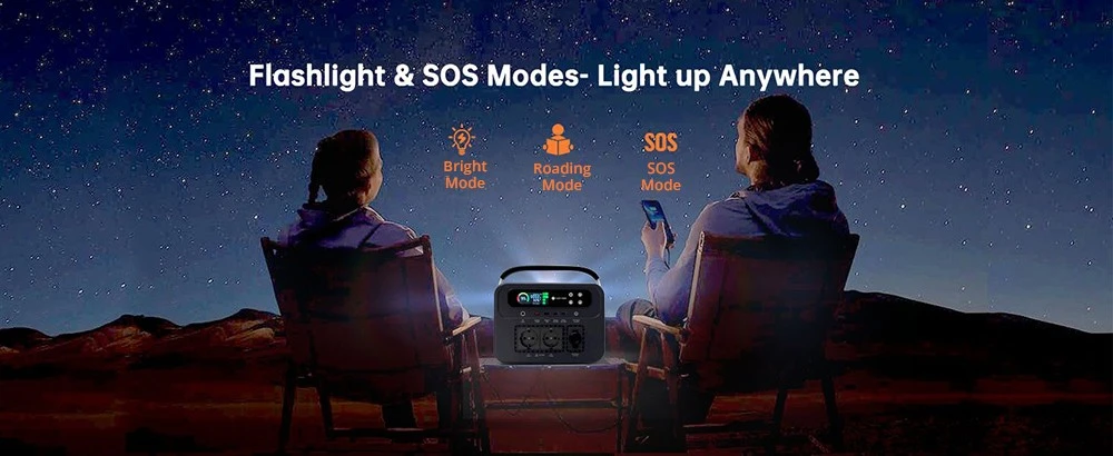 NOVOO RPS700 700W Portable Power Station, 666Wh/180000mAh Battery Solar Generator, MPPT Controller, 8 Outputs, LCD Screen, Flashlight