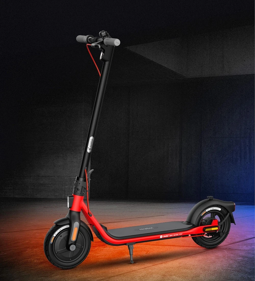 Ninebot D18E Electric Scooter Foldable 10in Pneumatic Tires 250W Hub Motor 25km/h Max Speed 36V 5.0Ah Battery 18km Range