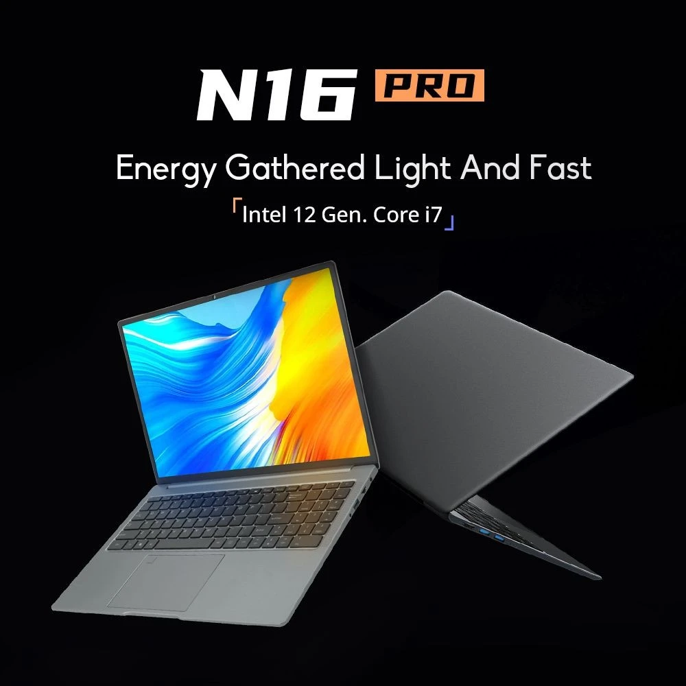 Ninkear N16 Pro 16in Laptop Intel Core i7-1260P Processor, 32GB DDR4 2TB SSD, Windows 11 Home, WiFi 6, Bluetooth 5.0