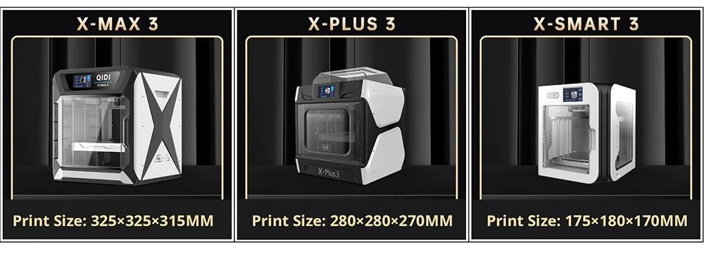 QIDI TECH X-Max 3 3D Printer, Auto Levelling, 600mm/s Printing Speed, Flexible HF Board, Chamber Circulation Fan, Filament Detection, Dryer Box, 325*325*315mm
