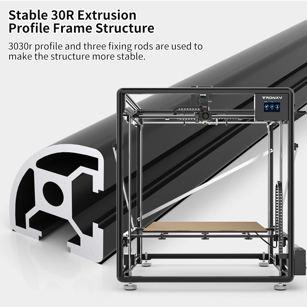 Imprimante 3D TRONXY VEHO 600, mise à niveau automatique, extrudeuse directe, lit chauffant en silicone, impression muette, détection de filament, reprise de l'impression, écran tactile, 600*600*600mm