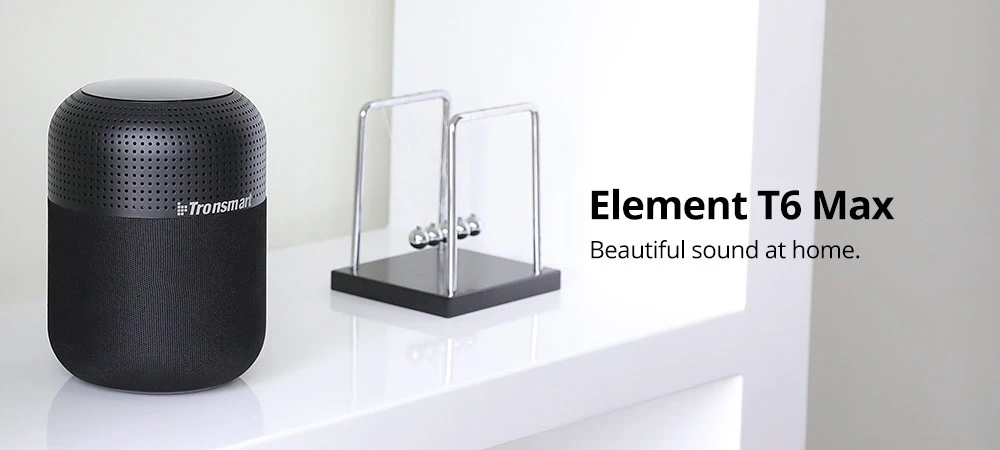 Altoparlante domestico Tronsmart Element T6 Max 60 W Max Bluetooth 5.0 ricondizionato con bassi profondi, audio nitido, 20 ore di riproduzione, IPX5, NFC