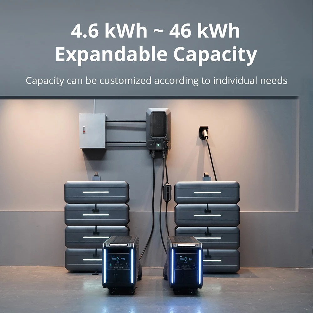 ZENDURE SuperBase V4600 Portable Power Station, 4608Wh LiFePO4 Battery, 3800 AC Output, Expandable to 46080Wh, 120V/240V Dual Voltage, 16 Outputs, 3000W Solar Input, APP Control