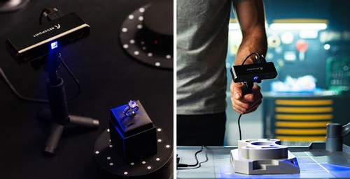 REVIPOINT MINI 3D scannerポータブルターンテーブル付き Revopoint-MINI-3D-Scanner-Blue