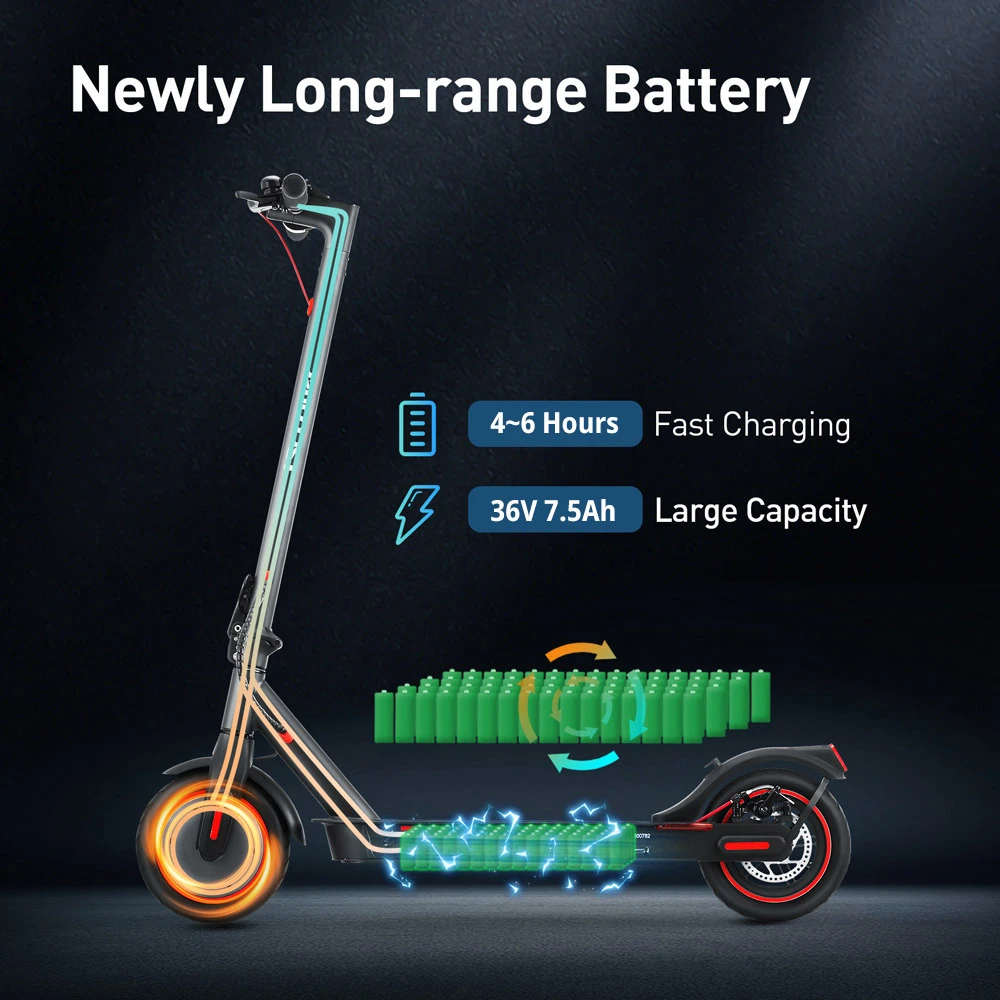 iScooter i9 Folding Electric Scooter 8.5 Inch Pneumatic Tire 350W Motor 7.5Ah Baterya 25km/h Max Speed ​​​​Black