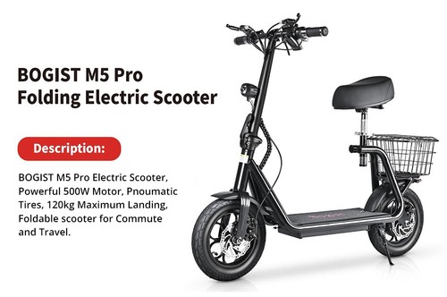 Bogist m5 pro folding eleglide scooter