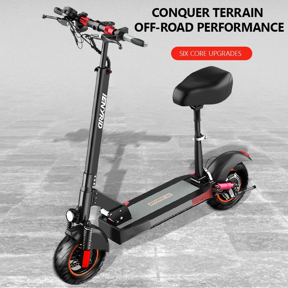 IENYRID M4 Electric Scooter 10 inch Tire 48V 600W Motor 45km/h Max Speed 10Ah Lithium Battery 25-35km Range Disc Brake 150kg Load