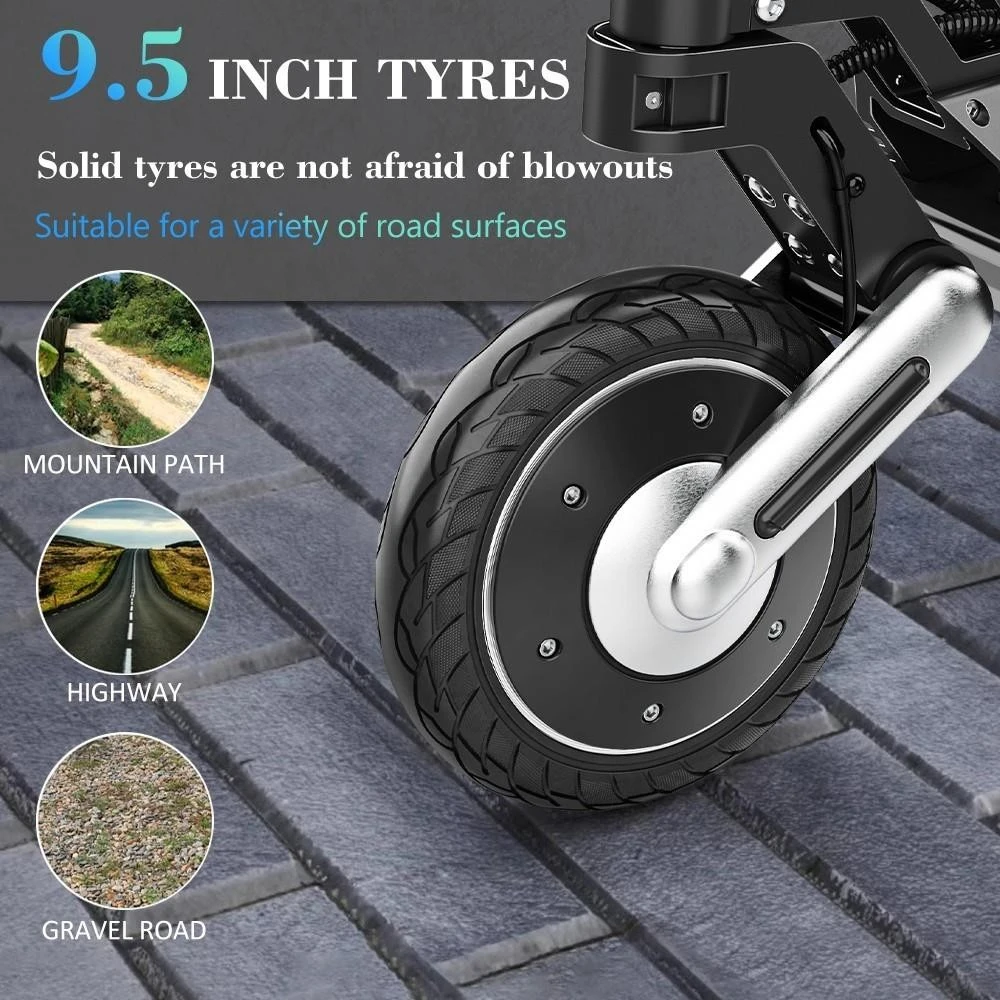 IENYRID M8 Electric Scooter 9.5in Tire 500W Motor 36km/h Max Speed 48V 10Ah Battery 29-35km Range Rear Mechanical Brake