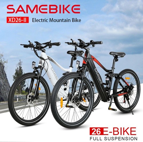 Samebike XD26-II Electric Bike 26*2.1in Tire 750W Motor 40km/h Max Speed 48V 14Ah Battery 110km Max Mileage - Blue