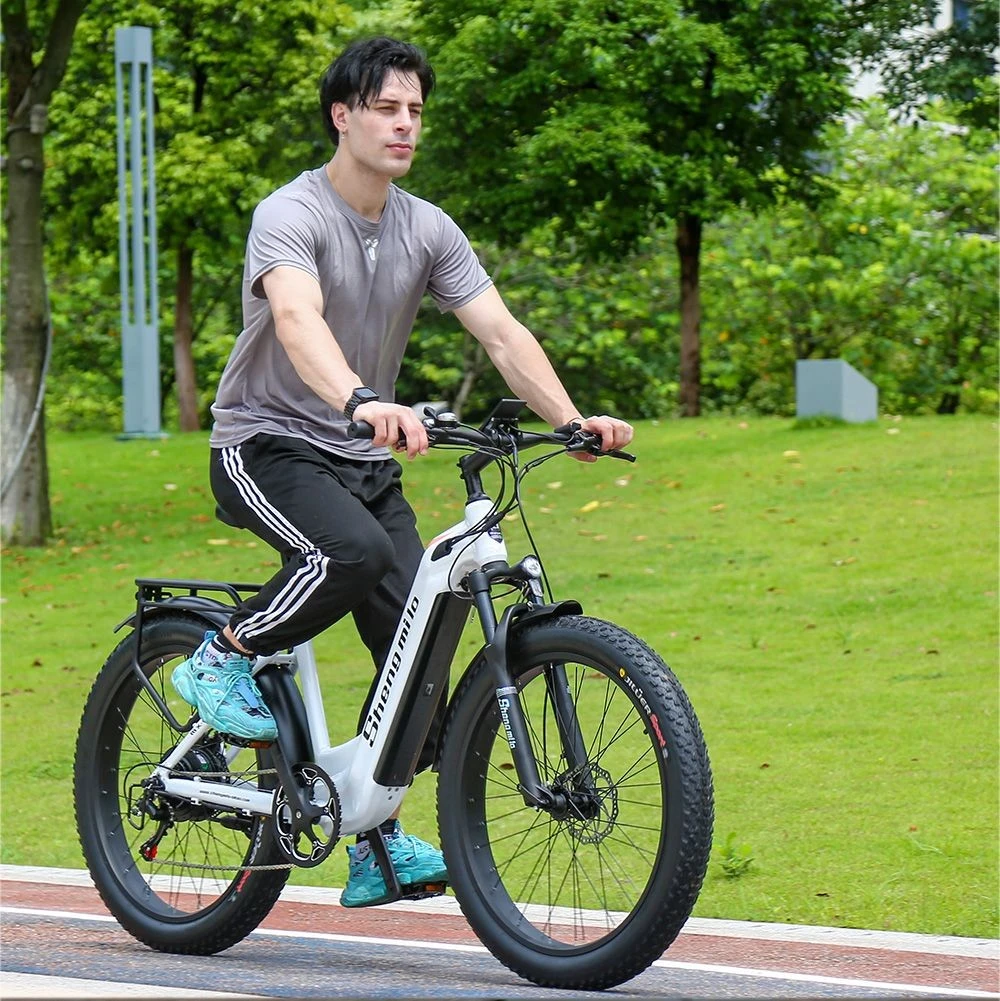 Shengmilo MX06 Electric Off-road Bike, 26in All-terrain Tires 500W Motor 42km/h Max Speed 48V 17.5Ah Battery 50-90km Ran