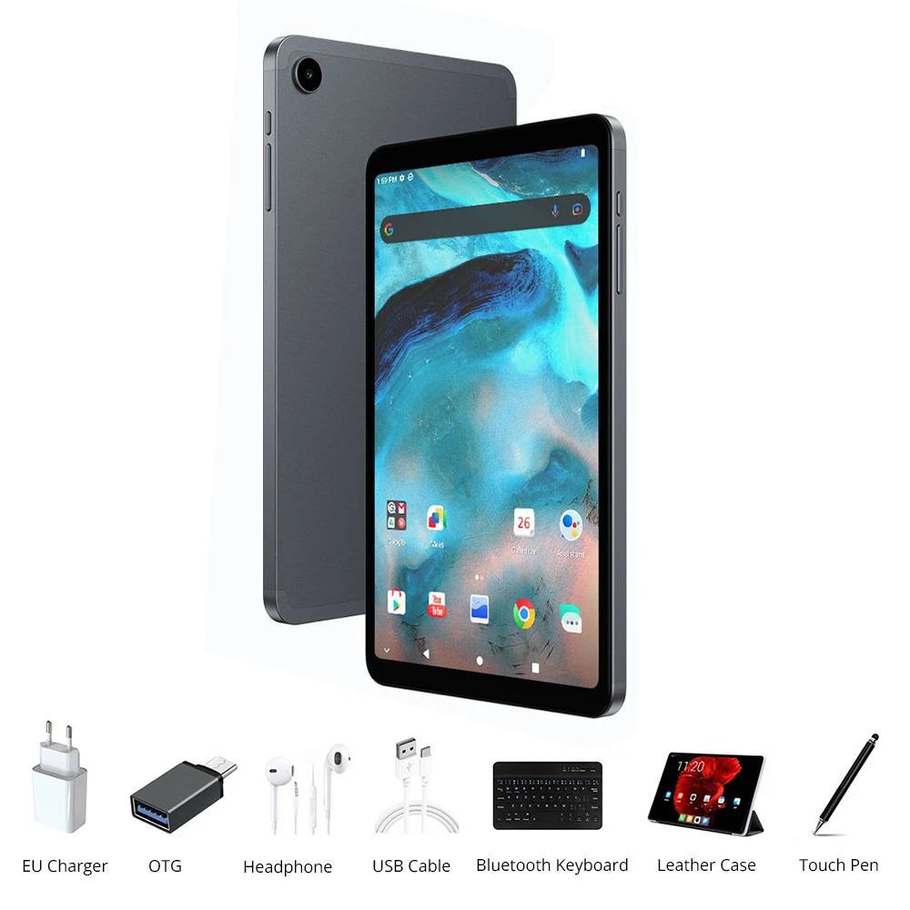 (Buy 1 Get 7 Free Gifts) ALLDOCUBE iPlay 50 Mini 4G LTE Tablet, 8.4 inch 1920x1200 Widewine L1 1080P, Unisoc T606 1.6GHz, 4GB+128GB, 8GB Virtual RAM, 2.4/5GHz Wi-Fi BT5.0 Galileo/GPS Type-C Android 13