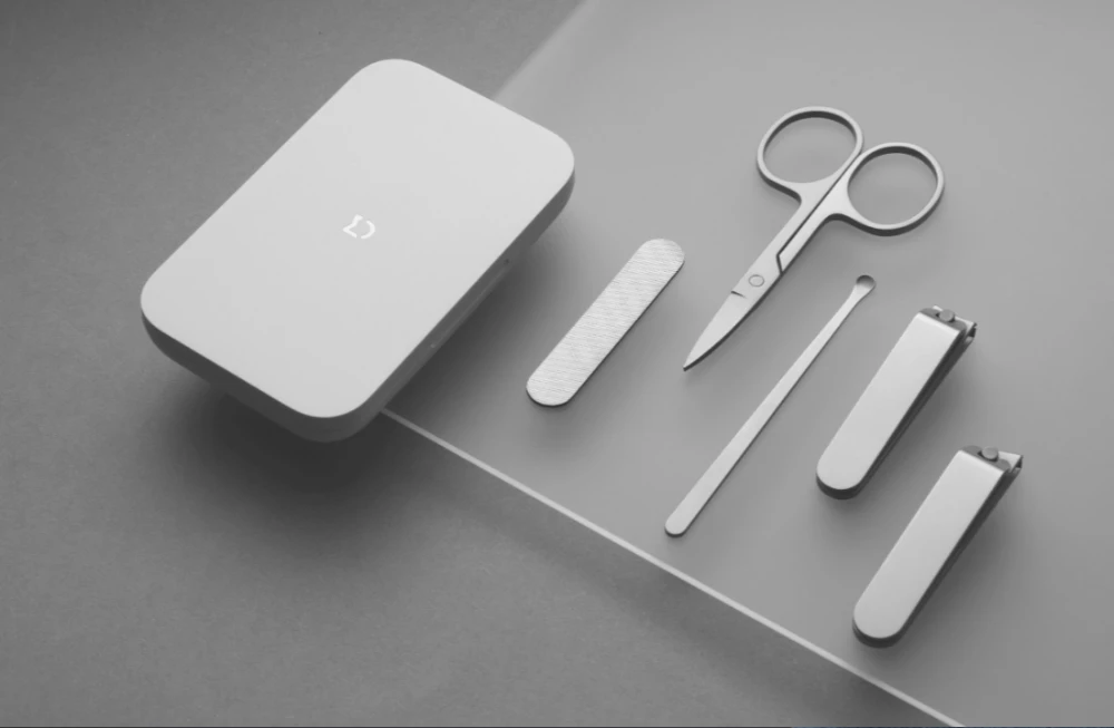 Xiaomi Mijia Portable 5PCS Stainless Steel Nail Clippers Set - White
