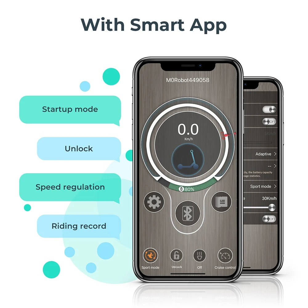 iScooter i9 Max Electric Scooter 10 Inch Honeycomb Tire 500W Motor 36V 10Ah Battery 30Km/h Max Speed 30-40km Max Range 120KG Load Dual Shock Absorption Smart APP Control