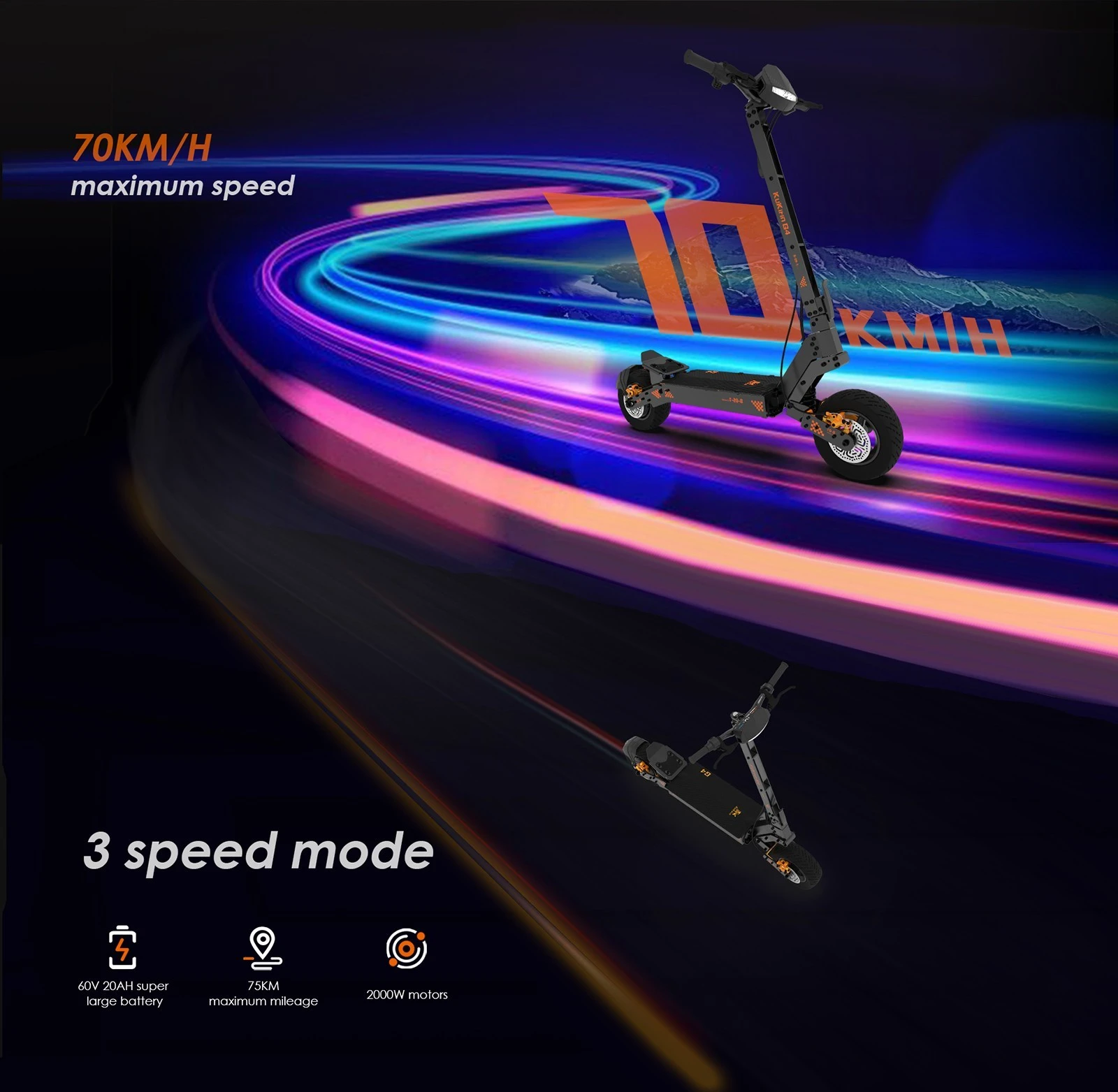 KuKirin G4 Off Road Electric Scooter Pogo Cycles