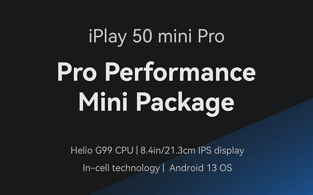 AllDOCUBE iPlay 50 Mini Pro 4G Tablet MTK 6789 G99 8GB RAM 256GB ROM 5MP Front Camera 13MP Rear Camera 5G WiFi Android 13