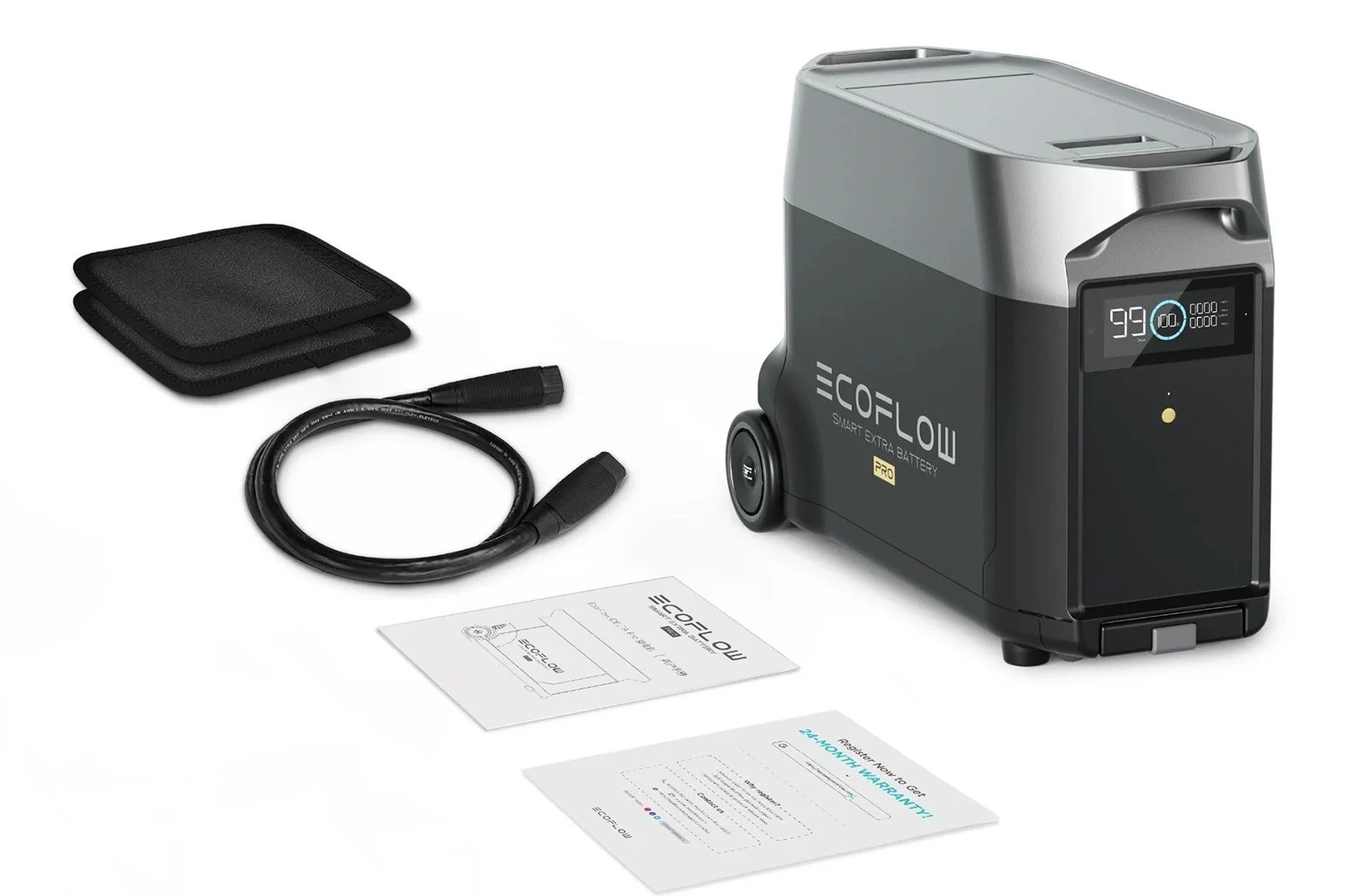 EcoFlow DELTA Pro Smart Extra Battery, 3600Wh LiFePO4 Cells