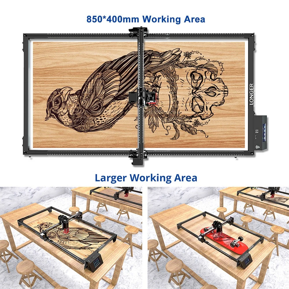 LONGER RAY5 Laser Engraver Y-Axis Extension Kit