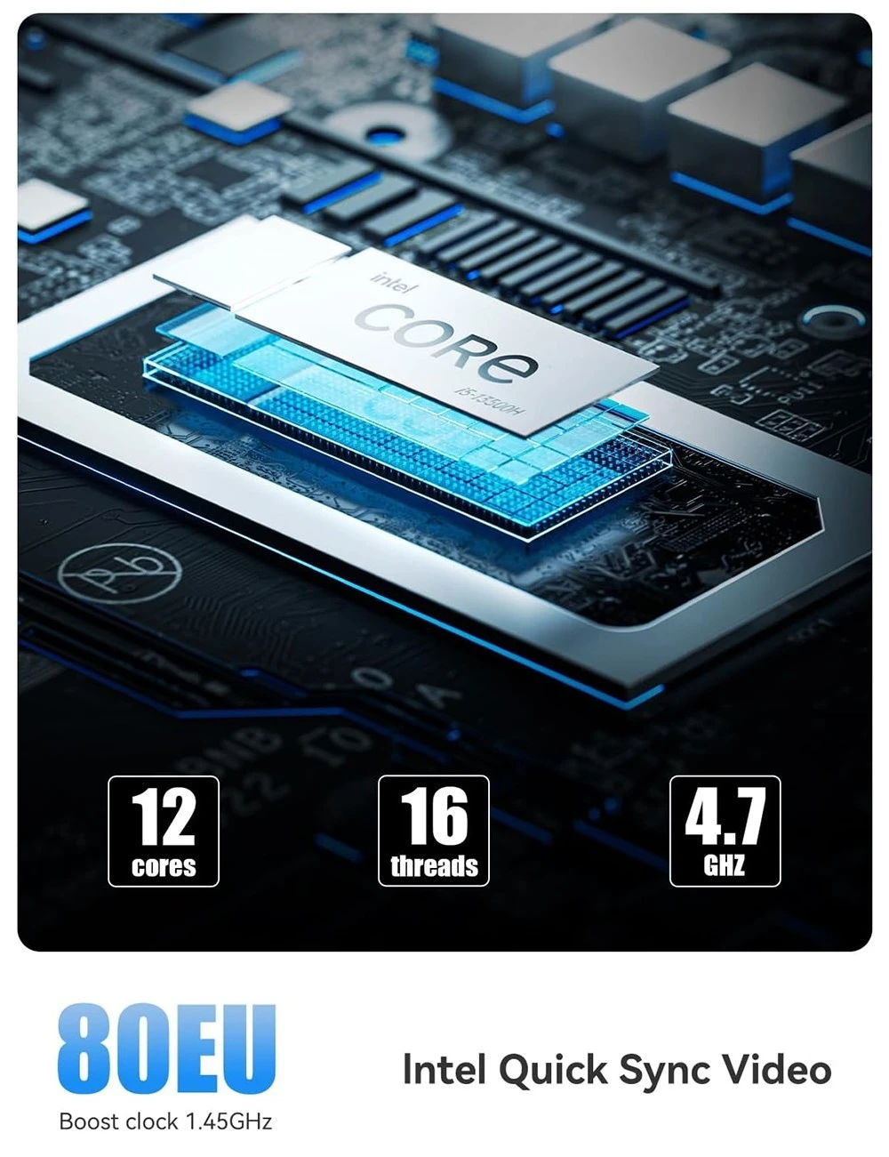 MINISFORUM NPB5 Mini PC Intel Core i5-13500H, 16GB DDR5 512GB SSD, HDMI (4K@60Hz) ×2, USB4 (8K@60Hz)×2, Windows 11 Pro