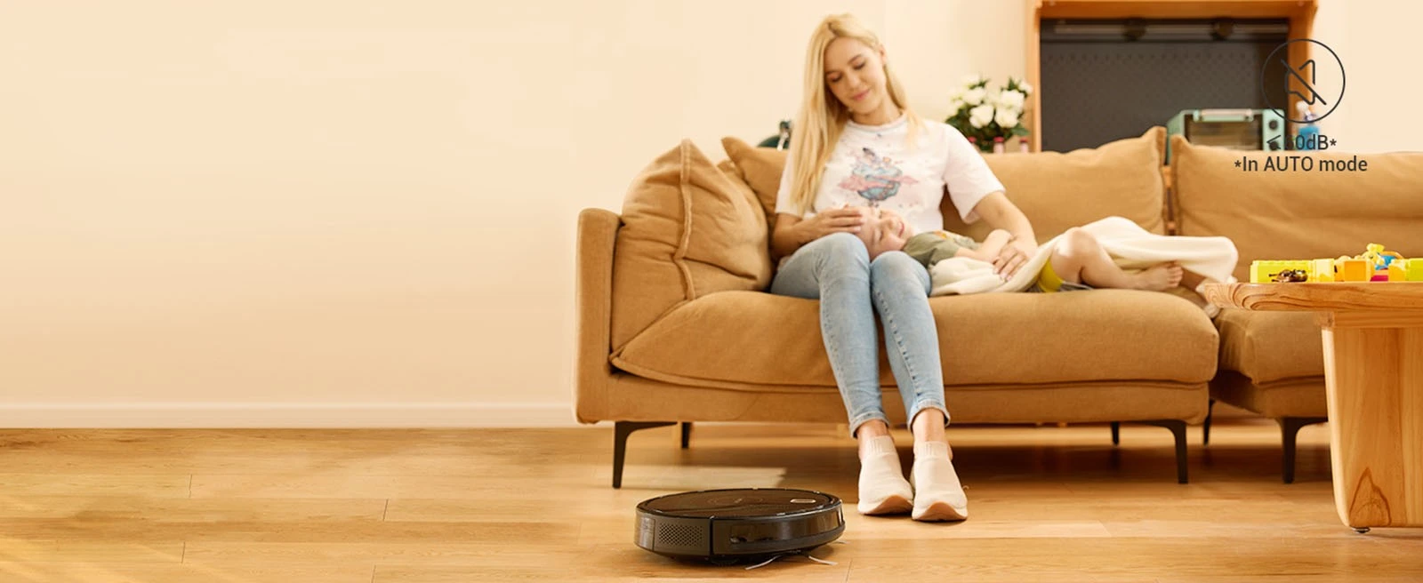 Vactidy T8 Robot Vacuum Cleaner, 2 in 1 Mopping Vacuum, 3000Pa Suction, 250ml Dust Bin, Carpet Detection, App/Voice Control, Up to 100 Mins Runtime