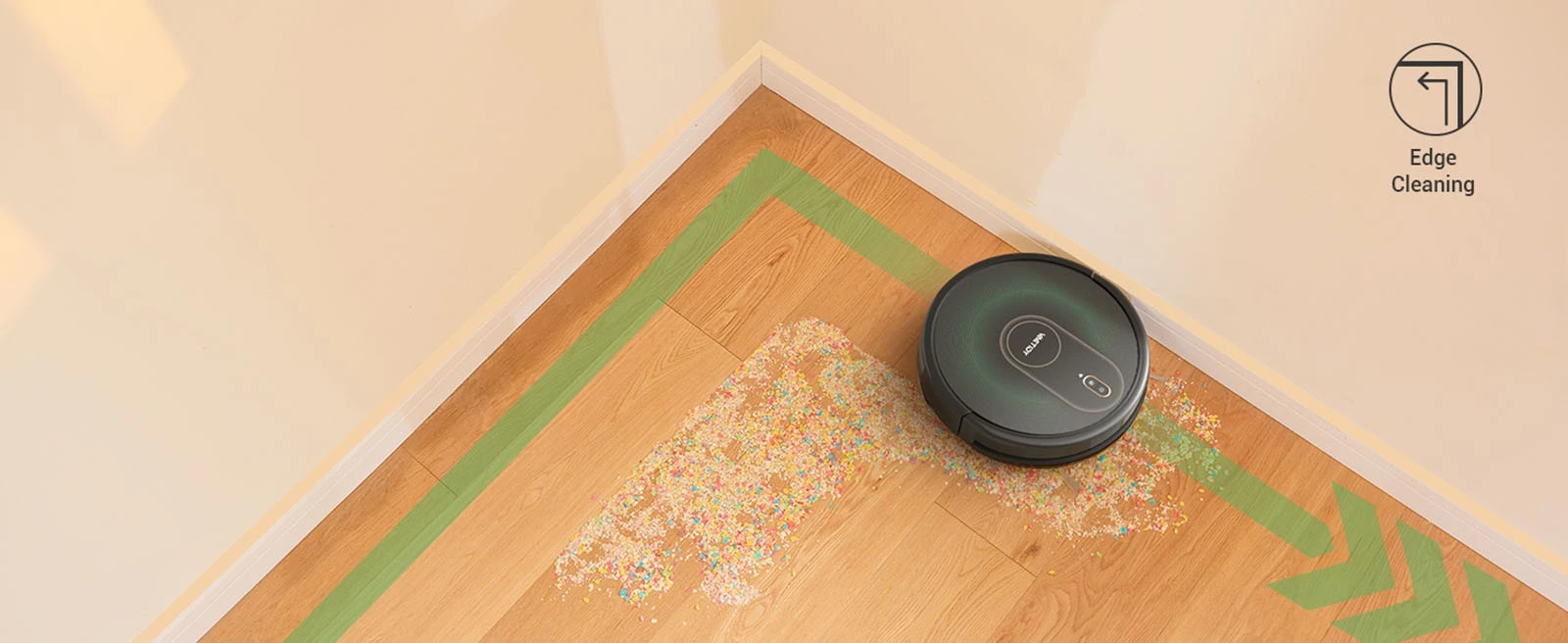 Vactidy T8 Robot Vacuum Cleaner, 2 in 1 Mopping Vacuum, 3000Pa Suction, 250ml Dust Bin, Carpet Detection, App/Voice Control, Up to 100 Mins Runtime