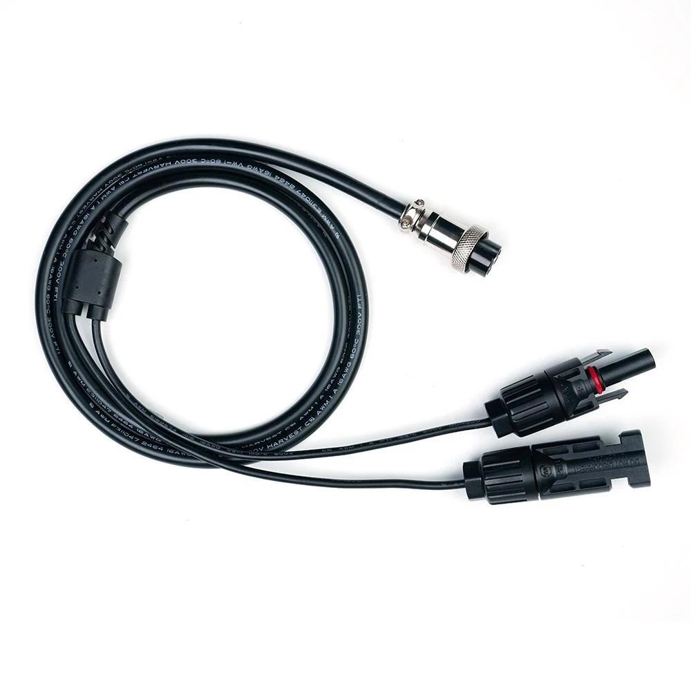 OUKITEL MC4 кабел за свързване на микроинвертор с BP2000, свързване на слънчеви панели