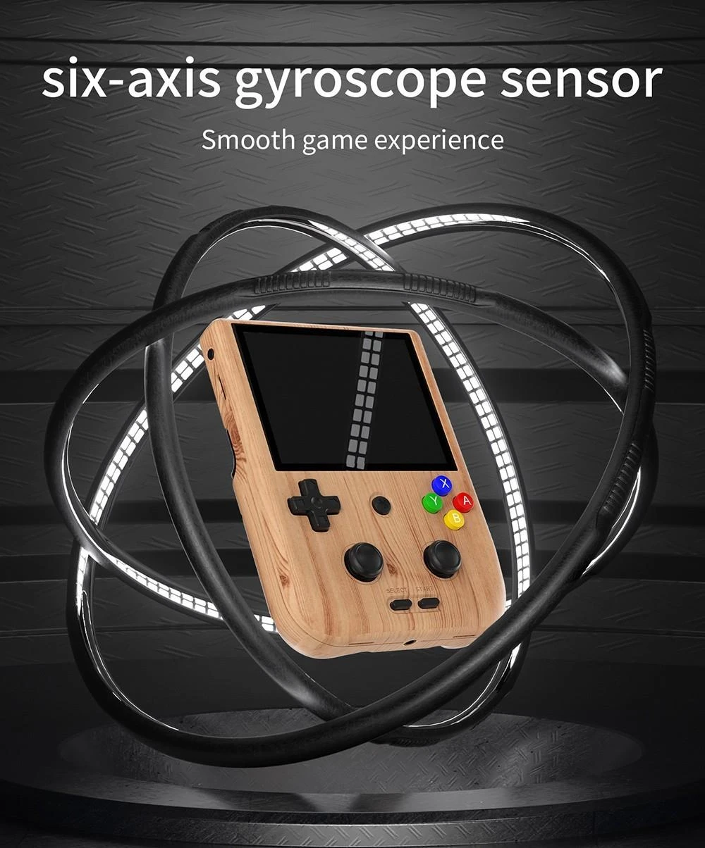 ANBERNIC RG405V Game Console, 4GB LPDDR4 128GB eMMC, Android 12, 5G WiFi, Bluetooth 5.0 - Wood Color
